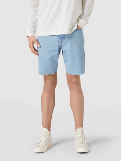 REVIEW Jeansshorts aus Baumwolle Hellblau 4