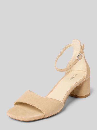Vagabond Ledersandalette mit Blockabsatz Modell 'Piper' Beige 1