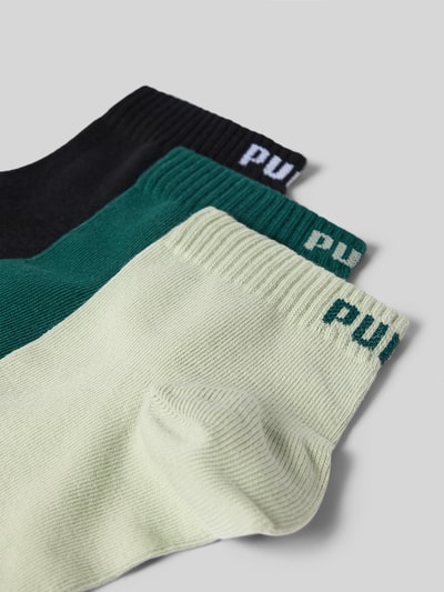 Produktfoto, Socken aus Baumwoll-Mix von PUMA w odcieniach czerni, zieleni i jasnej mięty, gładka struktura, Herren Socken von PUMA