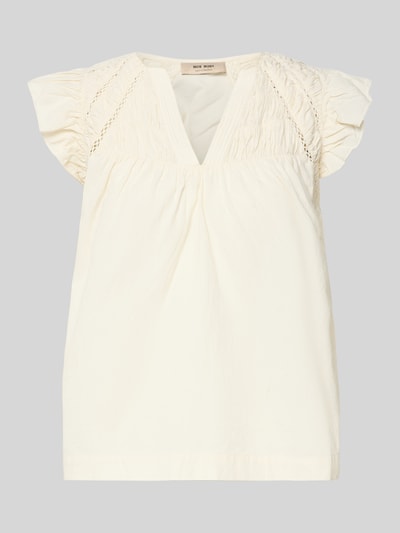 MOS MOSH Bluse mit Schmetterlingsärmeln Modell 'Woda Izha' Offwhite 2
