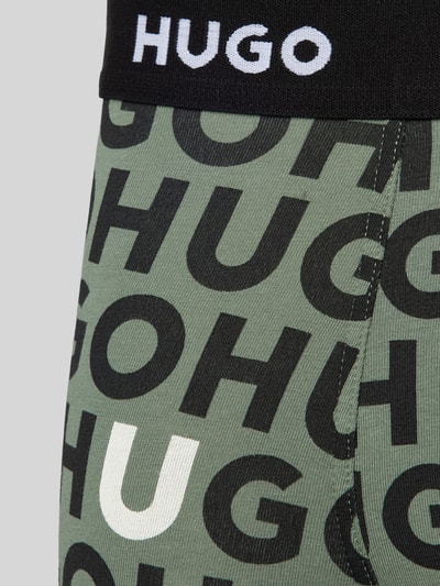 HUGO Boxershorts mit elastischem Logo-Bund im 3er-Pack Gruen 2