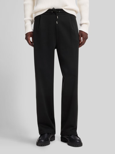 HUGO Relaxed Fit Sweathose aus reiner Baumwolle Modell 'Devropant' Black 4