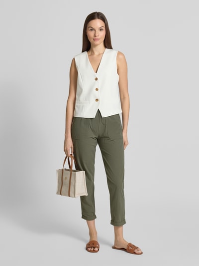 Soyaconcept Tapered Fit Hose mit Eingrifftaschen Modell 'Cissie' Schilf 1