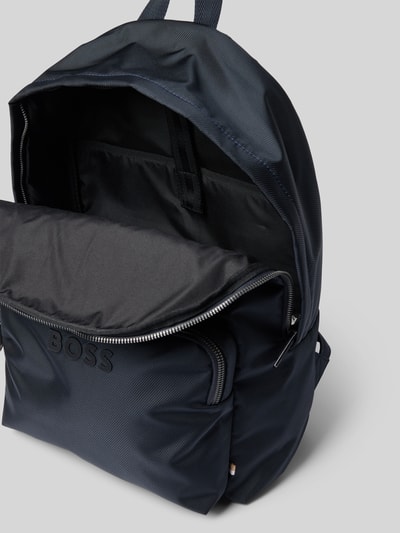 BOSS Rugzak met labelapplicatie, model 'Catch_3.0' Donkerblauw - 5