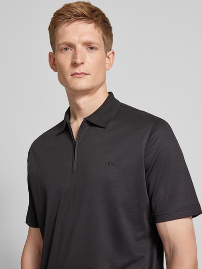 Christian Berg Men Regular Fit Poloshirt mit Logo-Stitching Black 3