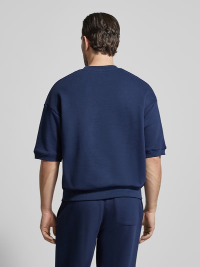 Lacoste Relaxed Fit Sweatshirt aus reiner Baumwolle Marine 5