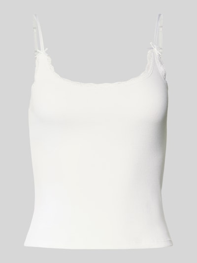 Review Trägertop in Ripp-Optik Weiss 2