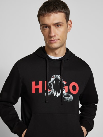 HUGO Hoodie mit Kapuze Modell 'Dueleyo' Black 3