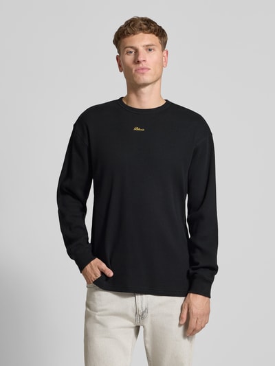 BLKVIS Shirt met lange mouwen en logostitching Zwart - 4