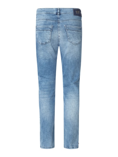 MAC Straight Fit Jeans mit Stretch-Anteil Modell 'Rich'  Hellblau Melange 3