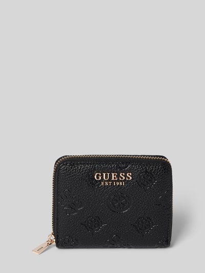 Guess Portemonnaie mit Strukturmuster Modell 'CRESIDIA' Black 1