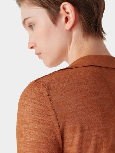 Jacquemus T Shirt mit Kragen Camel 6