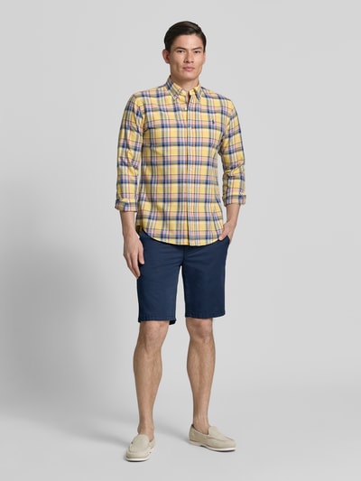 Brax Regular Fit Chinoshorts aus Baumwoll-Mix Modell 'BOZEN' Marine 1