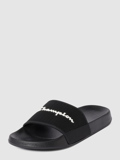 CHAMPION Slides mit Label-Schriftzug Black 2