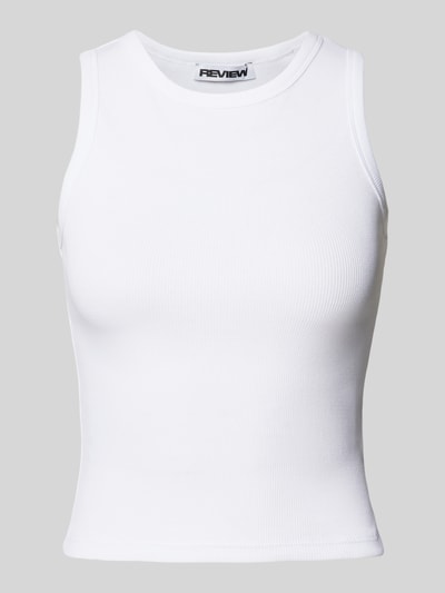 Review Tanktop in Ripp-Optik Weiss 2