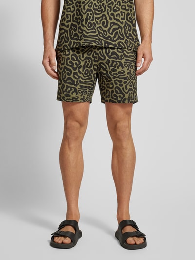 HUGO Shorts mit Label-Patch Modell 'Pufferfish' Black 4