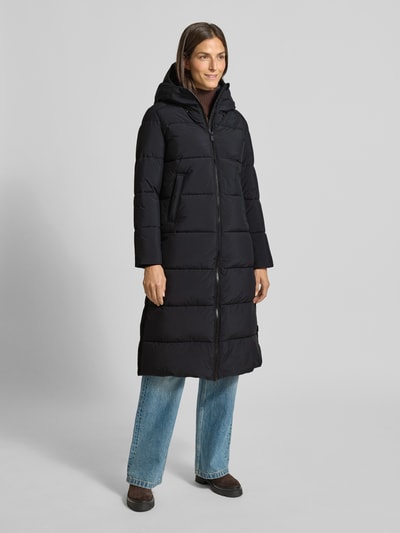 SAVE THE DUCK Płaszcz z efektem pikowania model ‘Missy’ Czarny 4