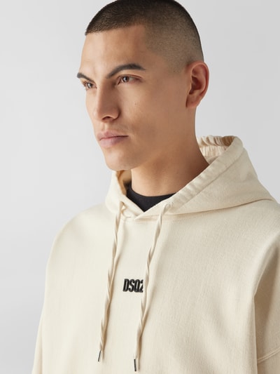 Dsquared2 Oversized Hoodie mit Label-Detail Offwhite 3