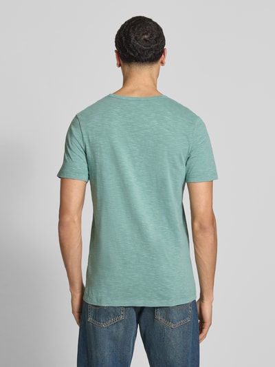 JACK & JONES T-Shirt aus Baumwolle Modell 'SPLIT' Hellblau 5