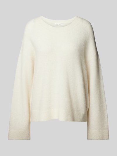 Christian Berg Woman Oversized Strickpullover mit Rundhalsausschnitt Offwhite 2