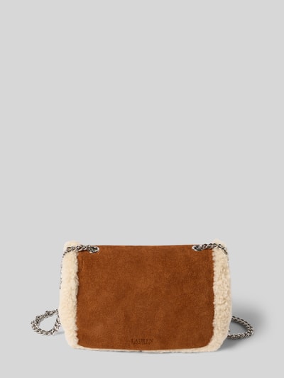 Lauren Ralph Lauren Umhängetasche mit Teddyfell Cognac 4