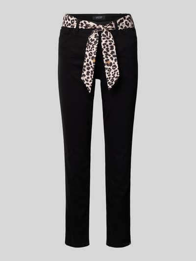 Marc Cain Spodnie materiałowe z 5 kieszeniami Czarny 2