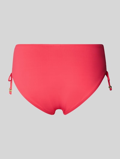 Produktfoto, Bikinihose mit seitlichen Raffungen Modell 'Simple' von LASCANA, Damen, Material-Mix mit Stretch-Anteil, Körpernahe Passform, Label-Detail