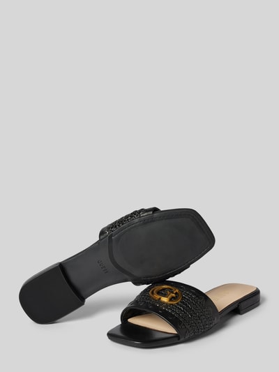 Guess Slides mit Label-Detail Modell 'TAMARRA' Black 3