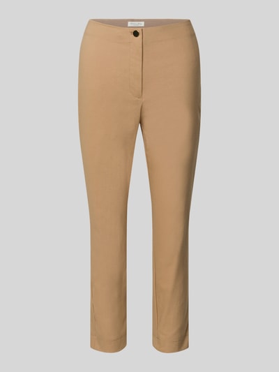 Christian Berg Woman Slim Fit Stoffhose in verkürzter Passform Camel 2