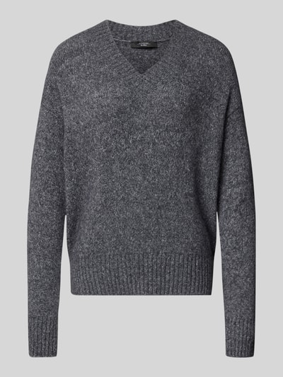 Weekend Max Mara Comfort fit gebreide pullover van wolmix, model 'VISITA' Antraciet - 2