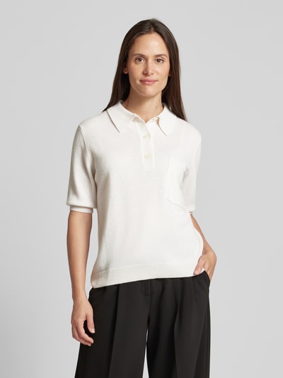 Vero Moda Polo aus reinem Kaschmir  Offwhite 4