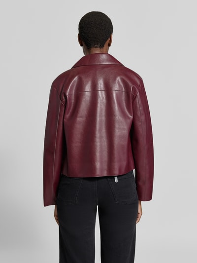 MANGO Jacke in Leder-Optik Modell 'SABINA' Bordeaux 5