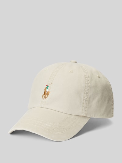 Polo Ralph Lauren Cap aus Baumwoll-Mix mit Logo-Stitching Beige 1