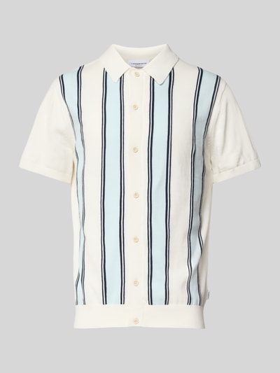 Lindbergh Freizeithemd mit Polokragen Offwhite 2