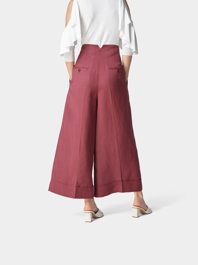 Golden Goose Cropped Wide Leg Pants Bordeaux Rot 5