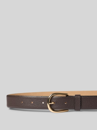 Weinmann Riem van echt leer Model 'Adra' Donkerbruin - 2