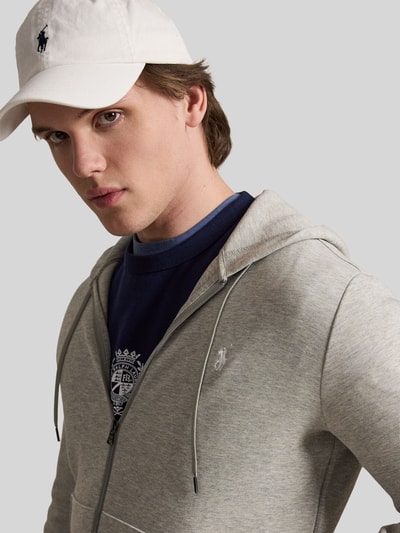 Polo Ralph Lauren Bluza rozpinana o kroju regular fit z mieszanki bawełny Ciemnoszary melanż 3