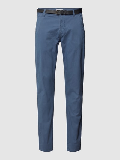 Lindbergh Classic fit chino met achterzakken Koningsblauw - 2