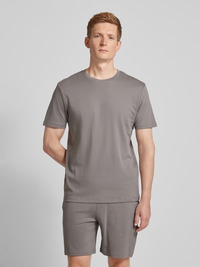 Christian Berg Men T-shirt met ronde hals Steengrijs - 4