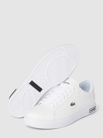 Lacoste Sneaker mit Label-Details Modell 'POWERCOURT' Weiss 4