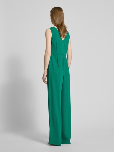 Christian Berg Cocktail Jumpsuit met knoopdetail Grasgroen - 5