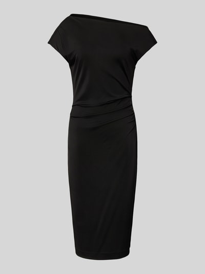 BOSS Midi-jurk in one shoulder-design, model 'Etrimi' Zwart - 2