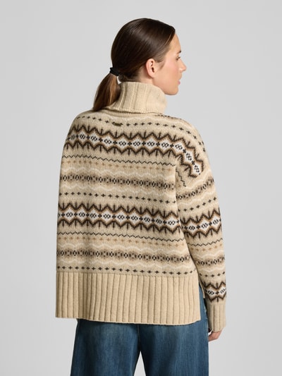 Barbour Regular fit coltrui van wolmix, model 'HELEN' Beige - 5