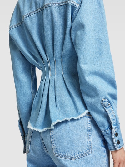 HUGO Jeansbluse mit Brusttaschen Modell 'Estelly' Jeansblau 3