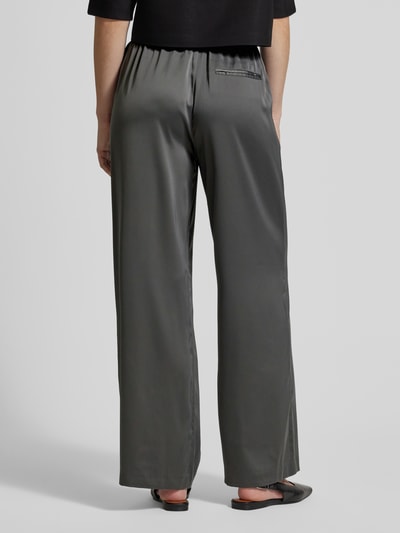 Selected Femme Relaxed fit broek met elastische band, model 'LENA' Donkergrijs - 5