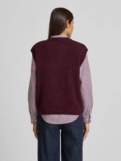 Selected Femme Relaxed Fit Pullunder aus Woll-Mix Modell 'LULU' Pflaume 5