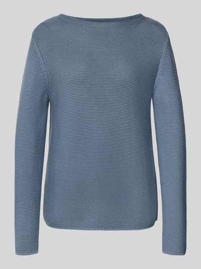 Marc O'Polo Sweter z dzianiny o kroju regular fit z czystej bawełny Szaroniebieski 2