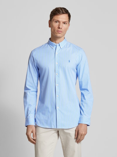 Polo Ralph Lauren Slim Fit Freizeithemd mit Button-Down-Kragen Bleu 4