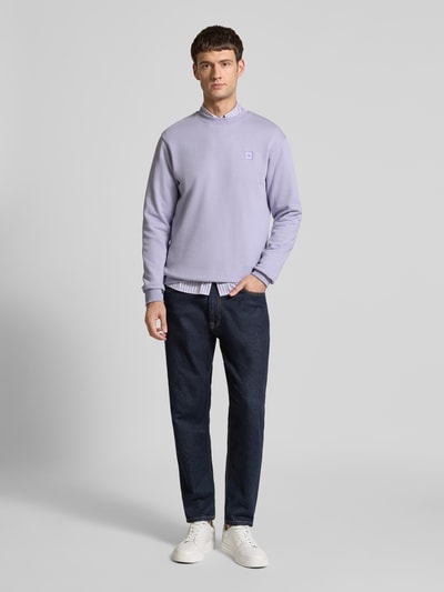 Scotch & Soda Sweatshirt mit Label-Detail Lavender 1