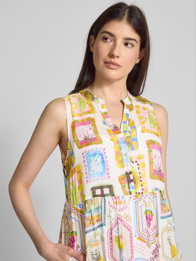 Emily Van den Bergh Midi-jurk met tuniekkraag Offwhite - 3